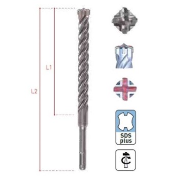 BROCA SDS PLUS 4 PUNTAS...