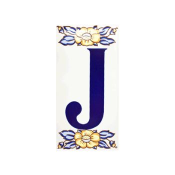 PIEZA  LETRA J CERAMICA