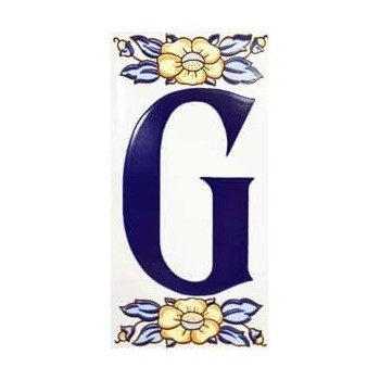 PIEZA  LETRA G CERAMICA